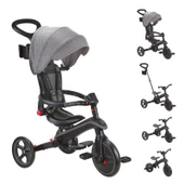 Globber Explorer 4in1 Katlanabilir Bisiklet Siyah Gri thumbnail 2