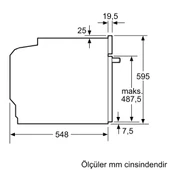 Profilo FXSA243S A Enerji Sınıfı 10 Programlı Ankastre Fırın thumbnail 9