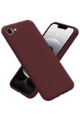Newface Apple iPhone 16E Kılıf First Silikon - Bordo thumbnail 1