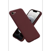 Newface Apple iPhone 16E Kılıf First Silikon - Bordo thumbnail 2