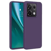 Newface Xiaomi Redmi Note 13 Pro 4G Kılıf First Silikon - Mor thumbnail 2
