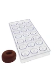 Polikarbon Çikolata Kalıbı Mini Donut Çikolata Kalıbı thumbnail 2