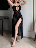 Venlisa Transparan Yırtmaçlı Gecelik V2502 thumbnail 10