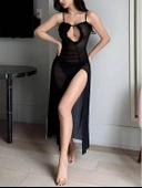 Venlisa Transparan Yırtmaçlı Gecelik V2502 thumbnail 8