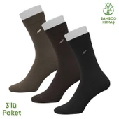 Bambu Erkek Soket Çorap- 3 Çift - Dikişsiz - Akça - 17652 - Set 2 thumbnail 1