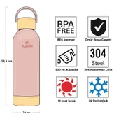 Çelik Pro Termos - Igloo - Hydrate - 500ml - Somon - 205694 thumbnail 4