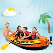 Şişme Bot Seti - Intex - Explorer 300 - 211cm - 3 Kişilik (58332) thumbnail 6