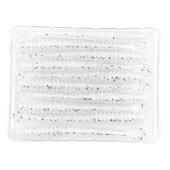 Silikon Kurt Yem - 2,2g 87mm - Fishack Wormix - Silver White thumbnail 3