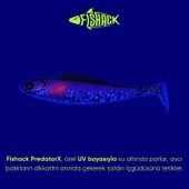 Silikon Balık - 4,5g 85mm - Fishack PredatorX - UV Boyalı - Ghosty thumbnail 3