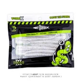 Silikon Kurt Yem - 2,2g 87mm - Fishack Wormix - Silver White thumbnail 4