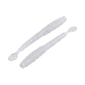 Silikon Kurt Yem - 2,2g 87mm - Fishack Wormix - Silver White thumbnail 2