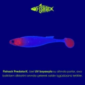 Silikon Balık - 10g 100mm - Fishack PredatorX - UV Boyalı - Redhead thumbnail 3