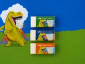 Faber Castell Dino Desenli Silgi 3 Adet thumbnail 3