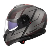 LS2 STROBE 2 CODE MAT SİYAH-GRİ KASK thumbnail 2