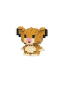 Lego Bricks 3D Aslan Simba 5 cm Mini Yapım Seti Eğitici Oyuncak Model thumbnail 6