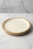 Mango Agacı Pasta Tabağı & Sunum Tabağı 20 Cm Krem thumbnail 5