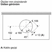 Bosch DBB85CC60 Siyah Ankastre Davlumbaz thumbnail 12