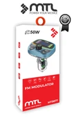 Araç İçin Bluetooth FM Modülatör Transmitter Çakmaklık - MT9877 thumbnail 6
