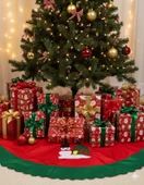 Yılbaşı Ağaç Örtüsü Elyaf Kabartma Noel Baba Figür thumbnail 1