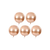 Folyo Balon 22 İnç KÜRE ROSE GOLD thumbnail 3