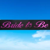 Bride To Be Kuşak Siyah Fuşya thumbnail 4