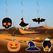 Asmalı Sarkıt süsü Halloween 6 lı Helezon thumbnail 5