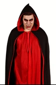 Halloween Pelerin Çift Taraflı Kapüşonlu 90cm thumbnail 2