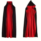 Halloween Pelerin Çift Taraflı Kapüşonlu 150cm thumbnail 1