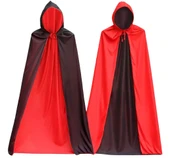 Halloween Pelerin Çift Taraflı Kapüşonlu 90cm thumbnail 1