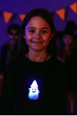 Halloween Hayalet Modeli kolye ışıklı 6x3cm thumbnail 3