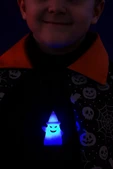 Halloween Hayalet Modeli kolye ışıklı 6x3cm thumbnail 6
