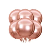 Folyo Balon 22 İnç KÜRE ROSE GOLD thumbnail 2
