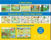 Lino Tekrar Kullanılabilen Sticker Pad Hayvan thumbnail 2