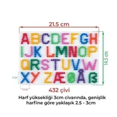 Hama Midi Boncuk Tablası Harf thumbnail 3