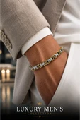 Luxury Men's Collection Çelik Bileklik thumbnail 1