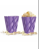 Mısır Kutusu Pop Corn Kutusu Dalgalı Mor Desenli / 8 Parça thumbnail 5