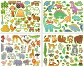 Lino Tekrar Kullanılabilen Sticker Pad Hayvan thumbnail 5