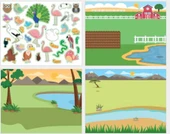Lino Tekrar Kullanılabilen Sticker Pad Hayvan thumbnail 4