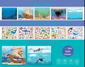 Lino Tekrar Kullanılabilen Sticker Pad Okyanus thumbnail 2
