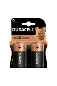 2 ADET  Duracell D 2'Li Pil thumbnail 2