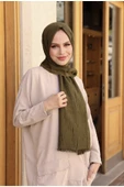 Mides scarf Bambu Siyah Renk Şal-haki thumbnail 1