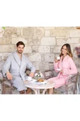 Özdilek Wedding Aile Bornoz Seti - Gri Pudra thumbnail 5