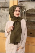 Mides scarf Bambu Siyah Renk Şal-haki thumbnail 4
