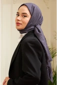 Mides scarf Bambu Kraş Şal Modeli-koyu Gri thumbnail 3