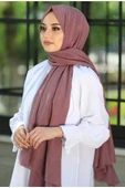 Mides scarf Bambu Kraş Şal Modeli-gül Kurusu thumbnail 1