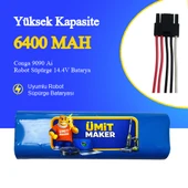 Conga 9090 Ai Robot Süpürge 6400 mAh Batarya thumbnail 1