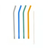 4'lü Cam Pipet - Renkli - 20 cm thumbnail 2