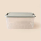 Living Agata Organizer Kutu - Şeffaf - 27,5 lt thumbnail 1