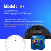 Conga 9090 Ai Robot Süpürge 6400 mAh Batarya thumbnail 2