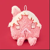 Soft Sevimli Ev Figürlü Yastık - Pembe - 19x22 cm thumbnail 3